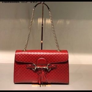 Gucci purse with gold chain